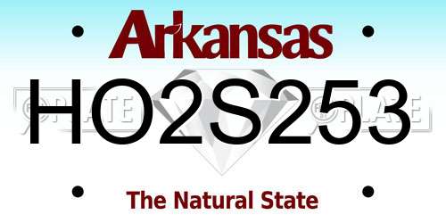 HO2S253 Arkansas License Plate