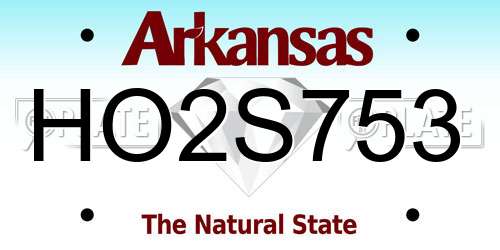 HO2S753 Arkansas License Plate