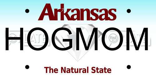 HOGMOM Arkansas License Plate