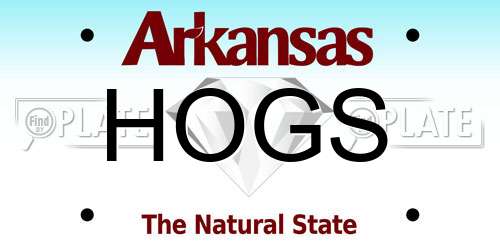HOGS Arkansas License Plate