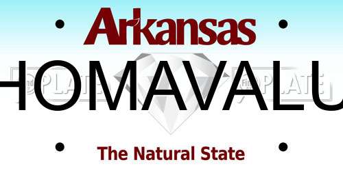 HOMAVALU Arkansas License Plate