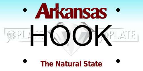 HOOK Arkansas License Plate