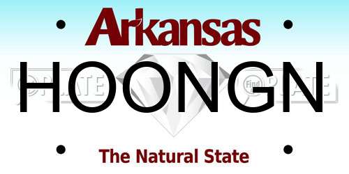 HOONGN Arkansas License Plate