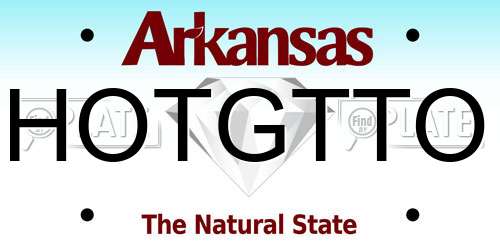HOTGTTO Arkansas License Plate