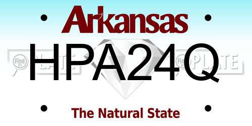 HPA24Q Arkansas License Plate