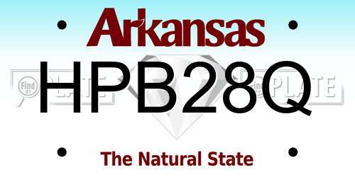 HPB28Q Arkansas License Plate