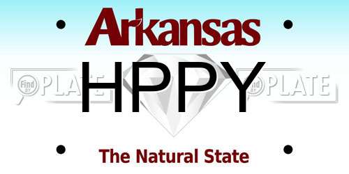 HPPY Arkansas License Plate