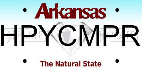HPYCMPR Arkansas License Plate