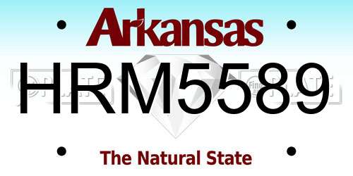 HRM5589 Arkansas License Plate