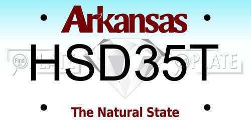 HSD35T Arkansas License Plate
