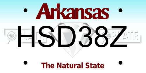 HSD38Z Arkansas License Plate