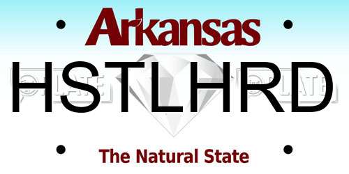 HSTLHRD Arkansas License Plate