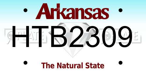 HTB2309 Arkansas License Plate