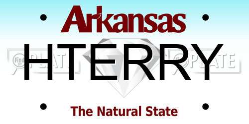 HTERRY Arkansas License Plate