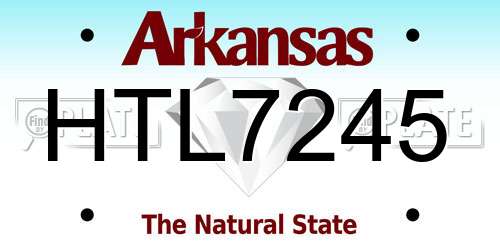 HTL7245 Arkansas License Plate