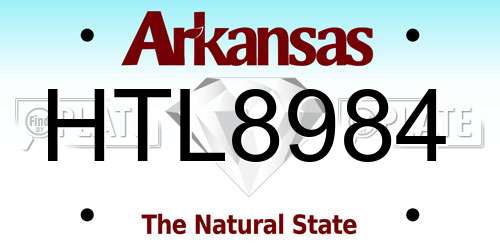 HTL8984 Arkansas License Plate