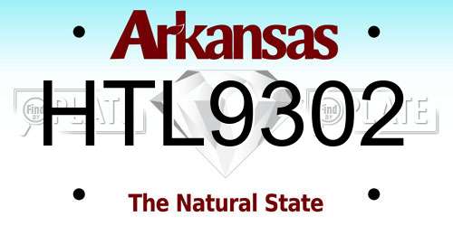 HTL9302 Arkansas License Plate
