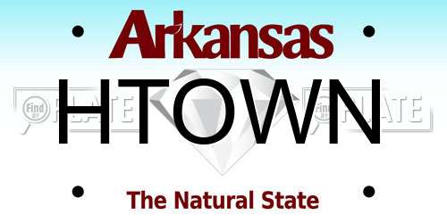 HTOWN Arkansas License Plate