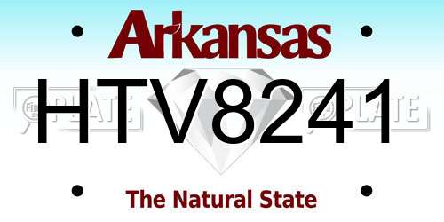 HTV8241 Arkansas License Plate