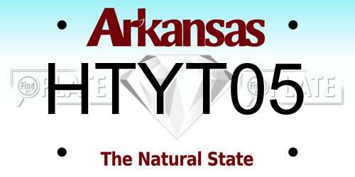 HTYT05 Arkansas License Plate