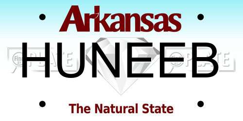 HUNEEB Arkansas License Plate