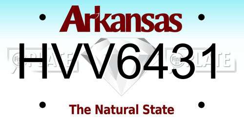 HVV6431 Arkansas License Plate