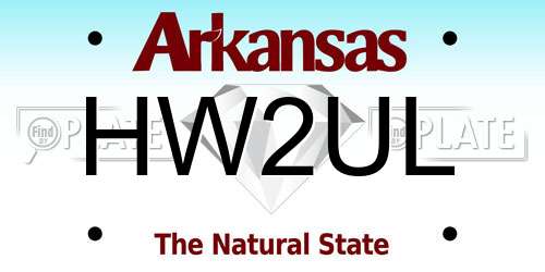 HW2UL Arkansas License Plate