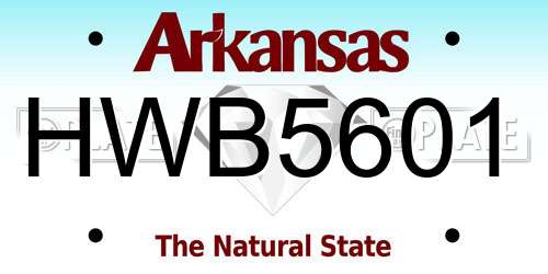 HWB5601 Arkansas License Plate
