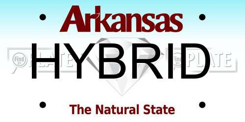 HYBRID Arkansas License Plate