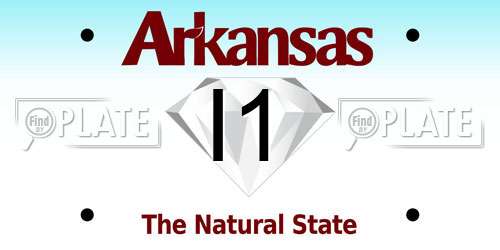 I1 Arkansas License Plate