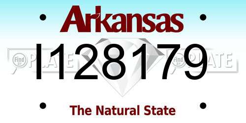 I128179 Arkansas License Plate