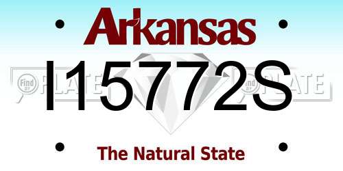 I15772S Arkansas License Plate