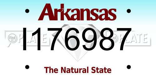 I176987 Arkansas License Plate