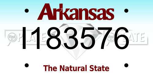 I183576 Arkansas License Plate