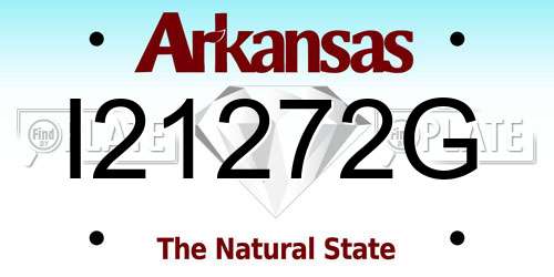 I21272G Arkansas License Plate