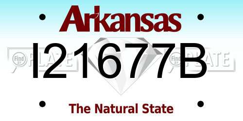 I21677B Arkansas License Plate