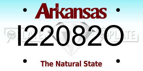 I22082O Arkansas License Plate