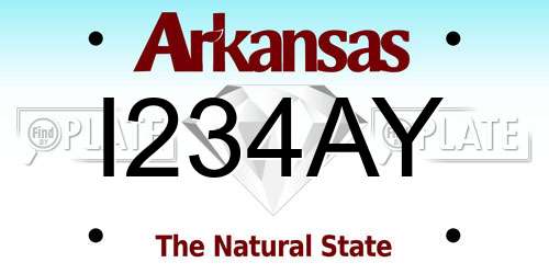 I234AY Arkansas License Plate
