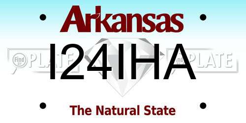 I24IHA Arkansas License Plate