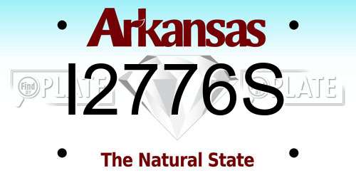 I2776S Arkansas License Plate