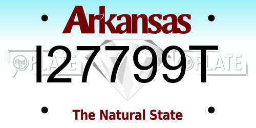 I27799T Arkansas License Plate