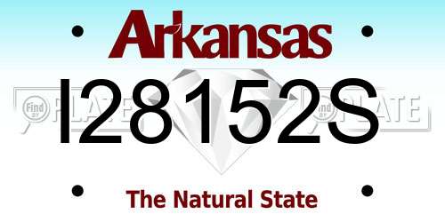I28152S Arkansas License Plate