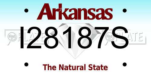 I28187S Arkansas License Plate