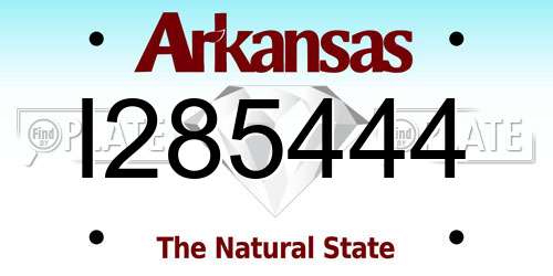 I285444 Arkansas License Plate