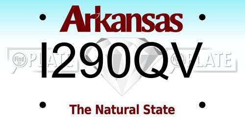 I290QV Arkansas License Plate