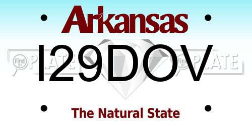 I29DOV Arkansas License Plate