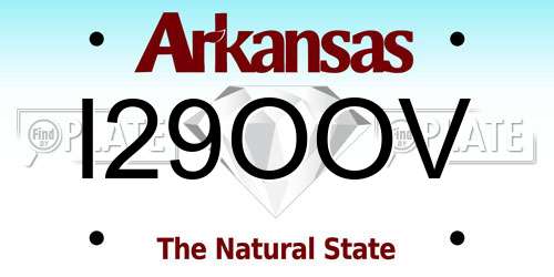 I29OOV Arkansas License Plate