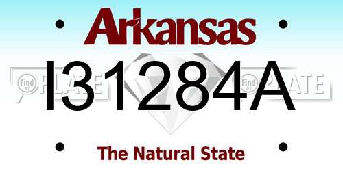 I31284A Arkansas License Plate