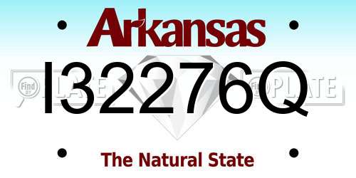 I32276Q Arkansas License Plate