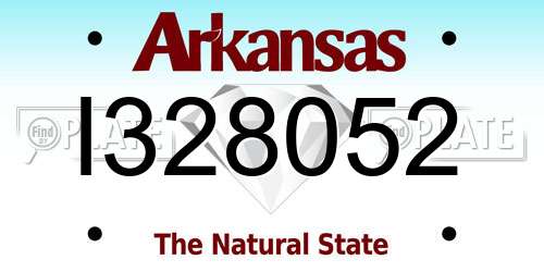 I328052 Arkansas License Plate